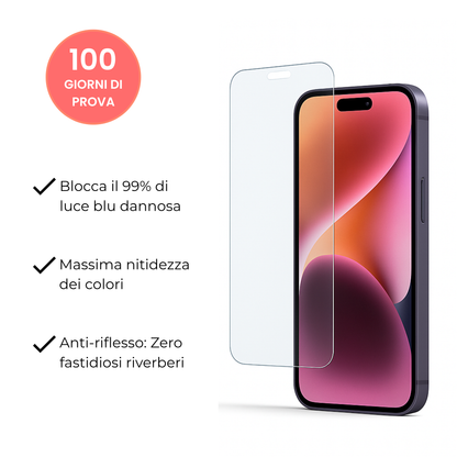 Pellicola Protettiva Anti Luce Blu per iPhone